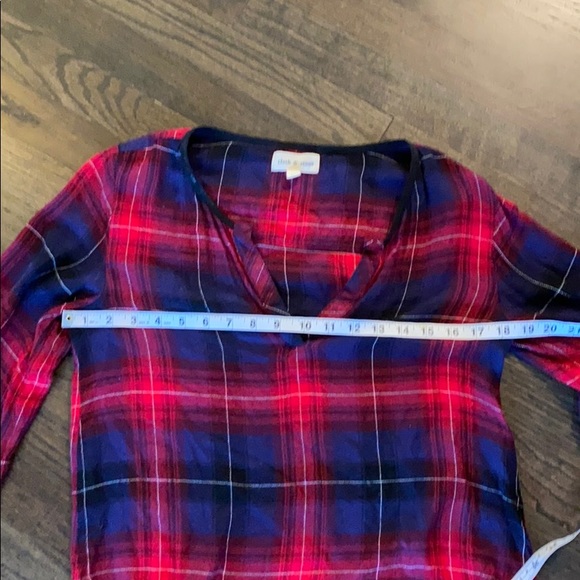 Cloth & Stone Blue and Red Plaid XS EUC - Picture 7 of 8